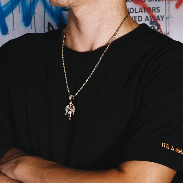 שרשרת אייס מלאך זהב 18 קראט