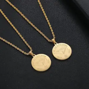 שרשרת מכבי נתניה חלק זהב 18 קראט