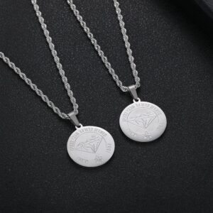 שרשרת מכבי נתניה חלק קטן זהב לבן