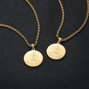 שרשרת הפועל פתח תקוה חלק זהב 18 קראט