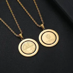 שרשרת הפועל באר שבע ספין זהב 18 קראט