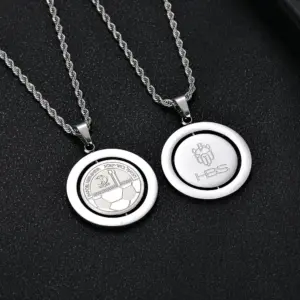 שרשרת הפועל באר שבע ספין זהב לבן