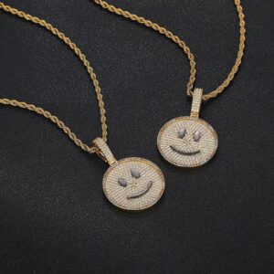 שרשרת אימוג׳י אייס סמיילי זהב 18 קראט