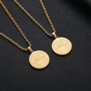 שרשרת הפועל באר שבע חלק קטן זהב 18 קראט