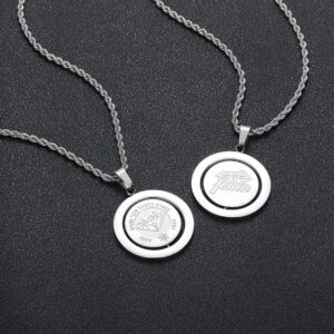 שרשרת מכבי נתניה ספין זהב לבן