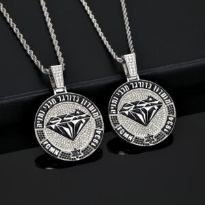 שרשרת מכבי נתניה זהב לבן