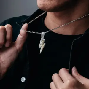 שרשרת אימוג'י אייס ברק זהב לבן