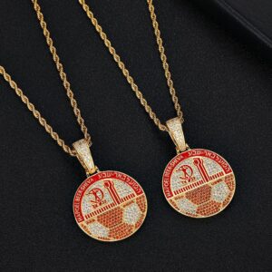 שרשרת הפועל באר שבע זהב 18 קראט